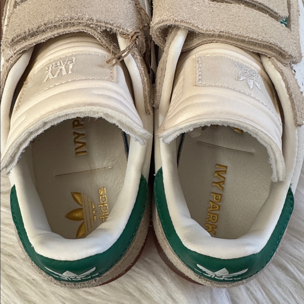 Adidas x Ivy Park Women’s Super Sleek 3 Strap Wonder White Gum Sneakers 5.5 - Picture 8 of 16